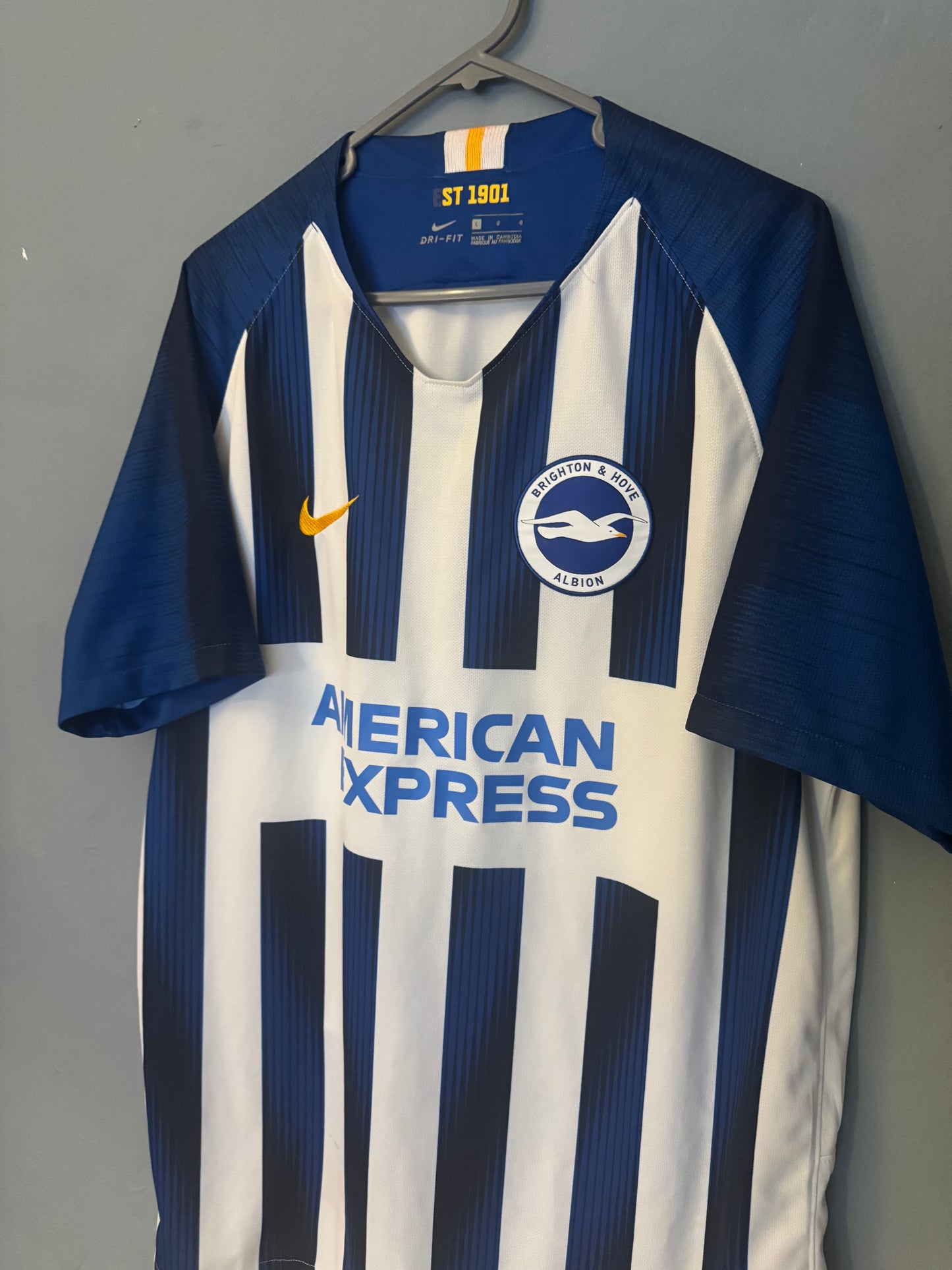 Brighton & Hove Albion Football Shirt - 2019 / 2020 - Home - Large
