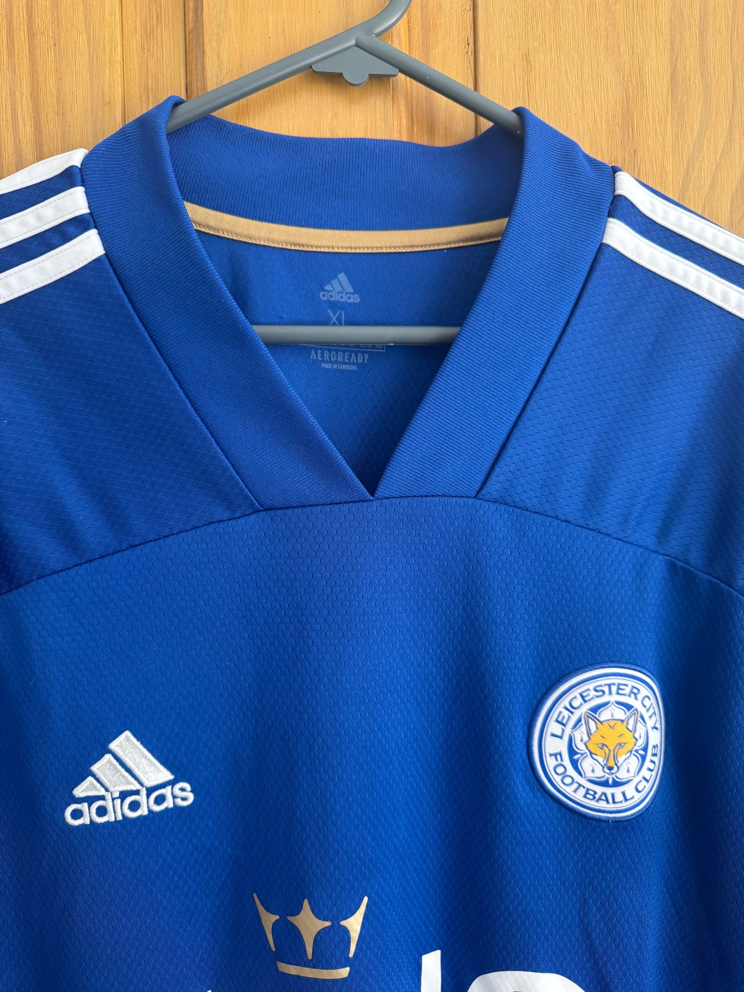 Leicester City Football Shirt - 2020 / 2021 - Home - XL - FA Cup Arm Patch