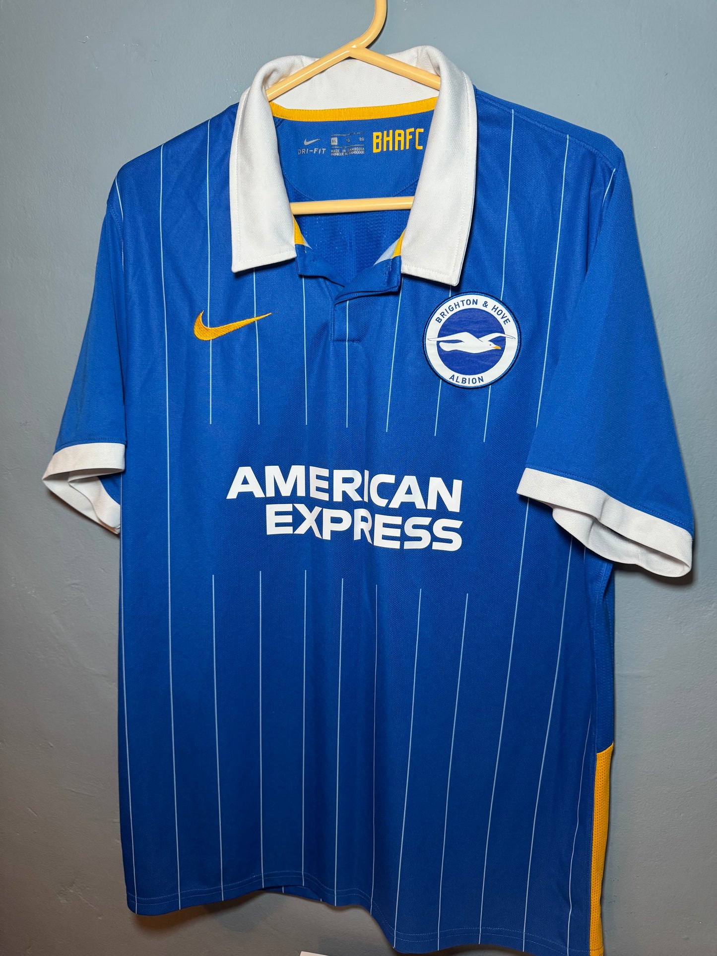 Brighton and Hove Albion Football Shirt - 2020 / 2021 - Home - XL - #14 Adam Lallana