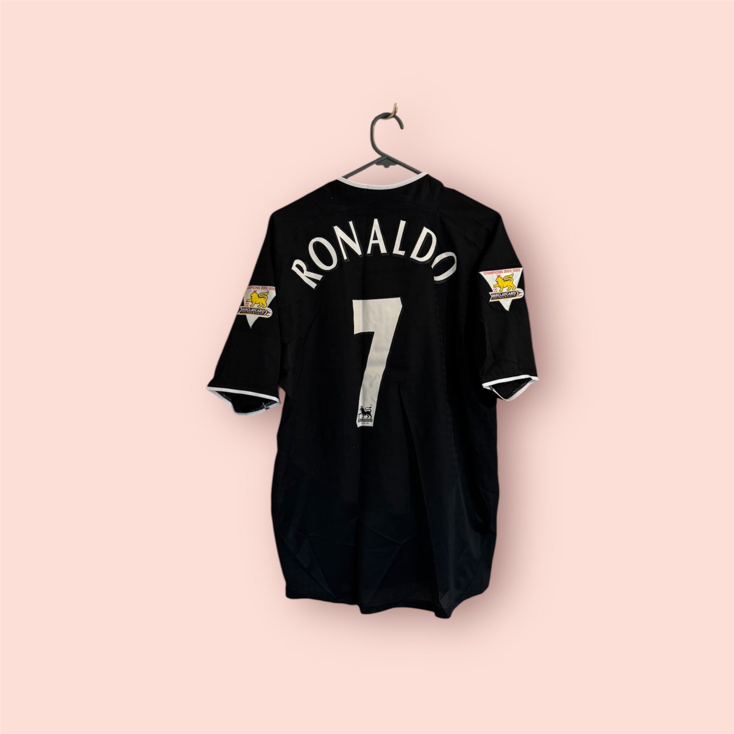 Manchester United Football Shirt - 2003 / 2004 - Away - Small - #7 Cristiano Ronaldo