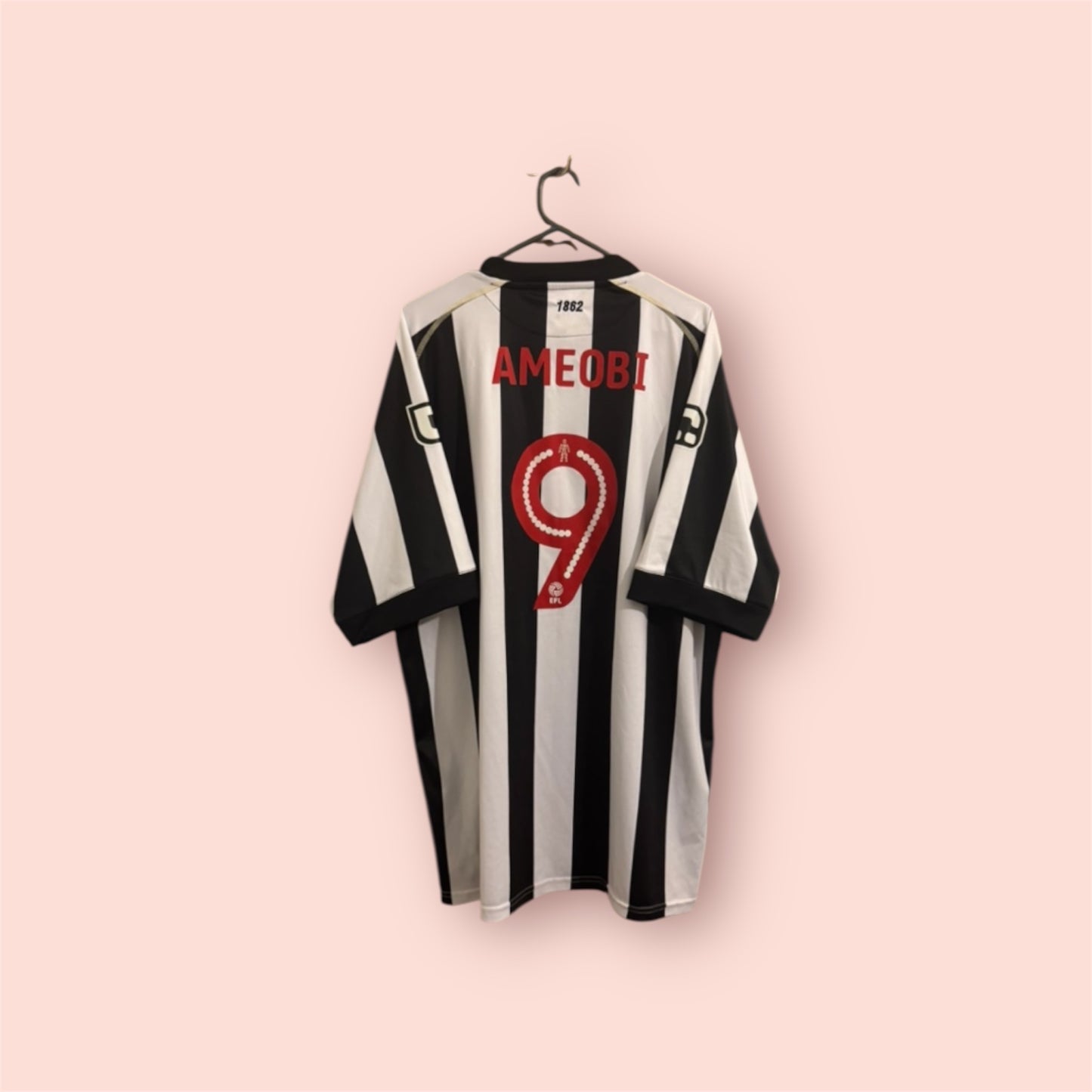 Notts County Football Shirt - 2016 / 2017 - Home - 3XL - #9 Shola Ameobi