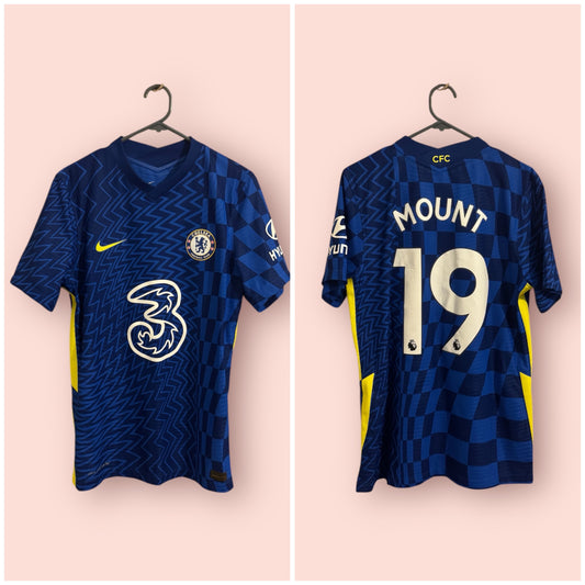 Chelsea Football Shirt - 2021 / 2022 - Home - Medium - #19 Mount - DRI FIT ADV