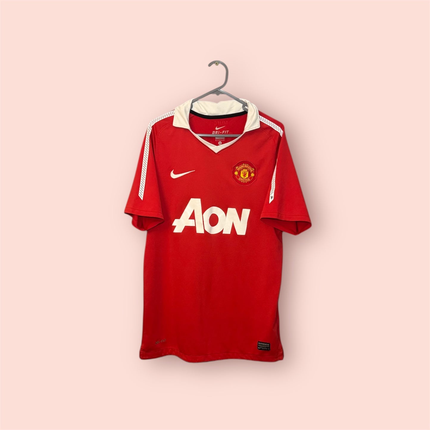 Manchester United Football Shirt - 2010 / 2011 - Home - Small - #18 Scholes