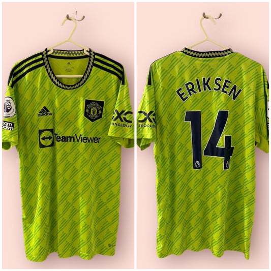 Manchester United Football Shirt - 2022 / 2023 - Third - Large - #14 Eriksen