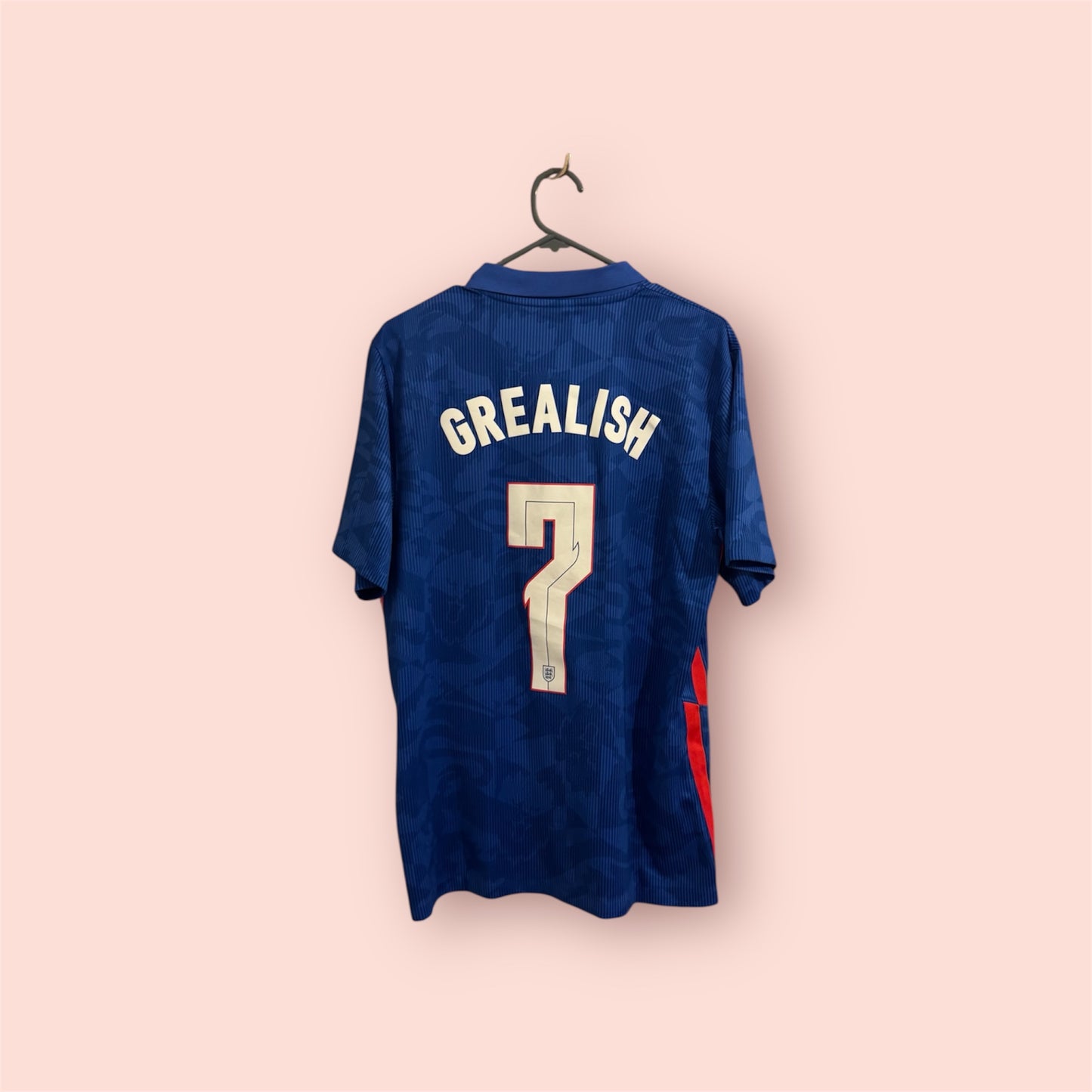 England Football Shirt - 2020 - Away - Medium - #7 Jack Grealish