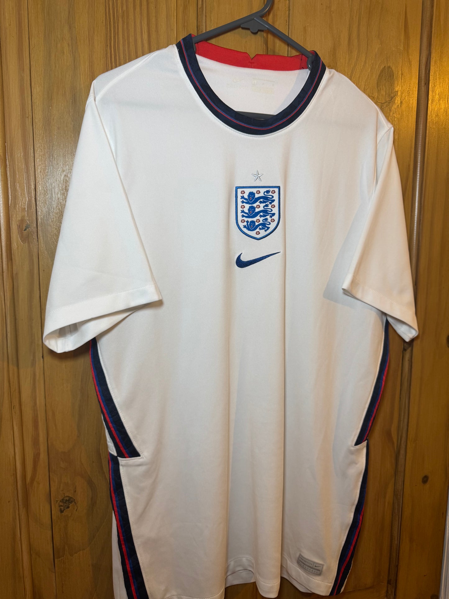 England Football Shirt - 2020 - Home - Large - Nike Dri Fit