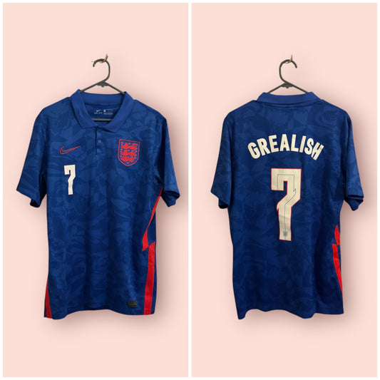 England Football Shirt - 2020 - Away - Medium - #7 Jack Grealish