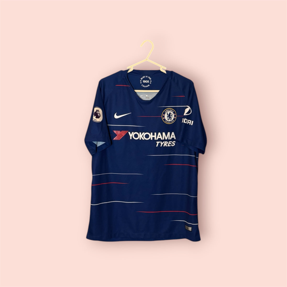 Chelsea Football Shirt - 2018 / 2019 - Home - Large - #10 Eden Hazard