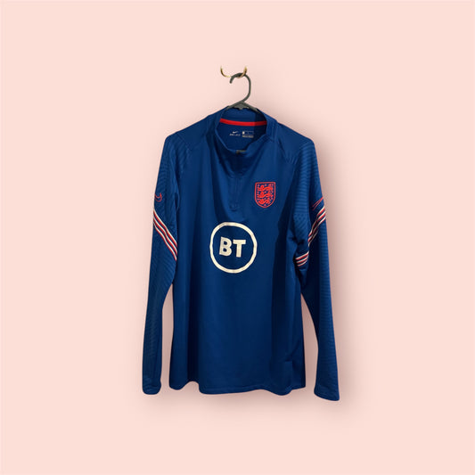 England Football Shirt - 2020 / 2021 / 2022 - 1/4 Zip Training Top - Large