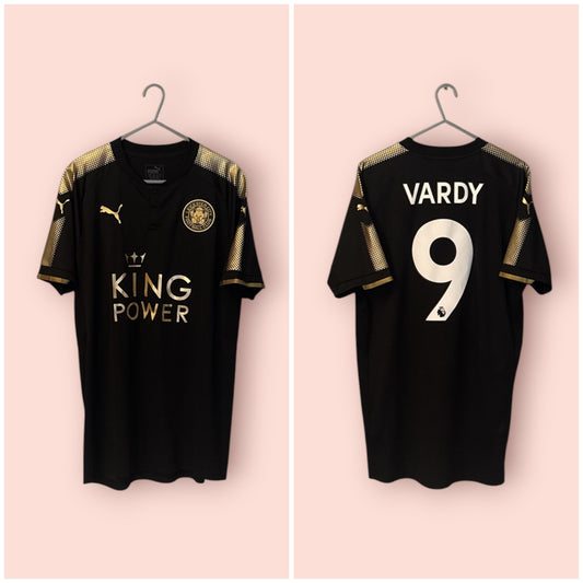 Leicester City Football Shirt - 2017 / 2018 - Away - Small - #9 Jamie Vardy