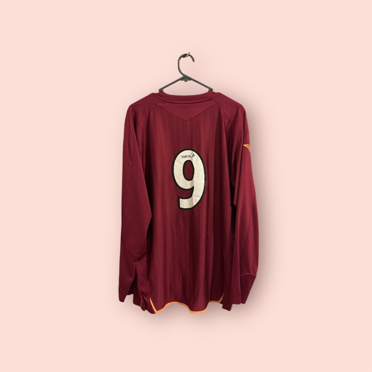 Heart Of Midlothian FC - Hearts Football Shirt - 2007 / 2008 - LS - XL - #9 Nade