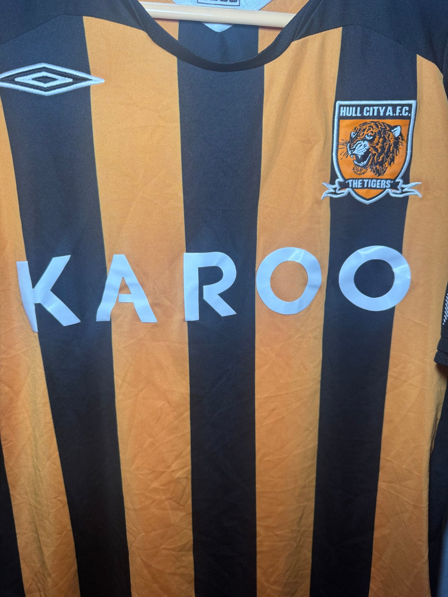 Hull City Football Shirt - 2008 / 2009 - Home - Large
