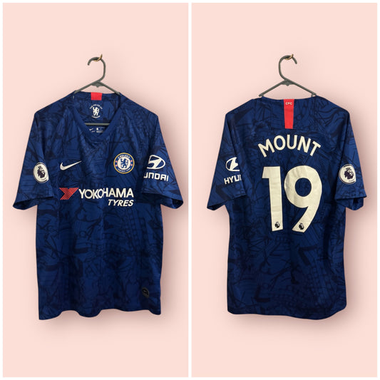 Chelsea Football Shirt - 2019 / 2020 - Home - Large - #19 Mason Mount