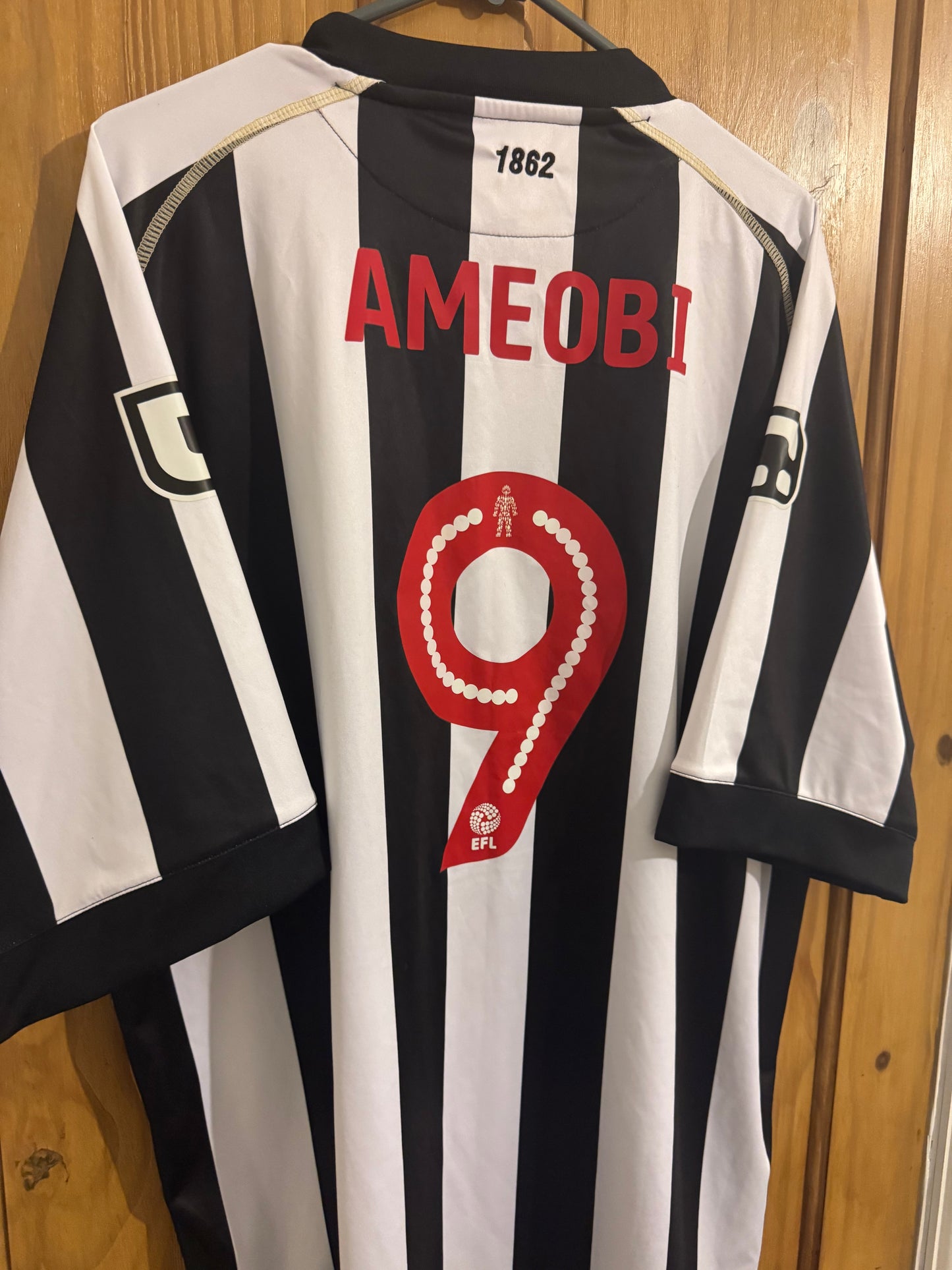 Notts County Football Shirt - 2016 / 2017 - Home - 3XL - #9 Shola Ameobi