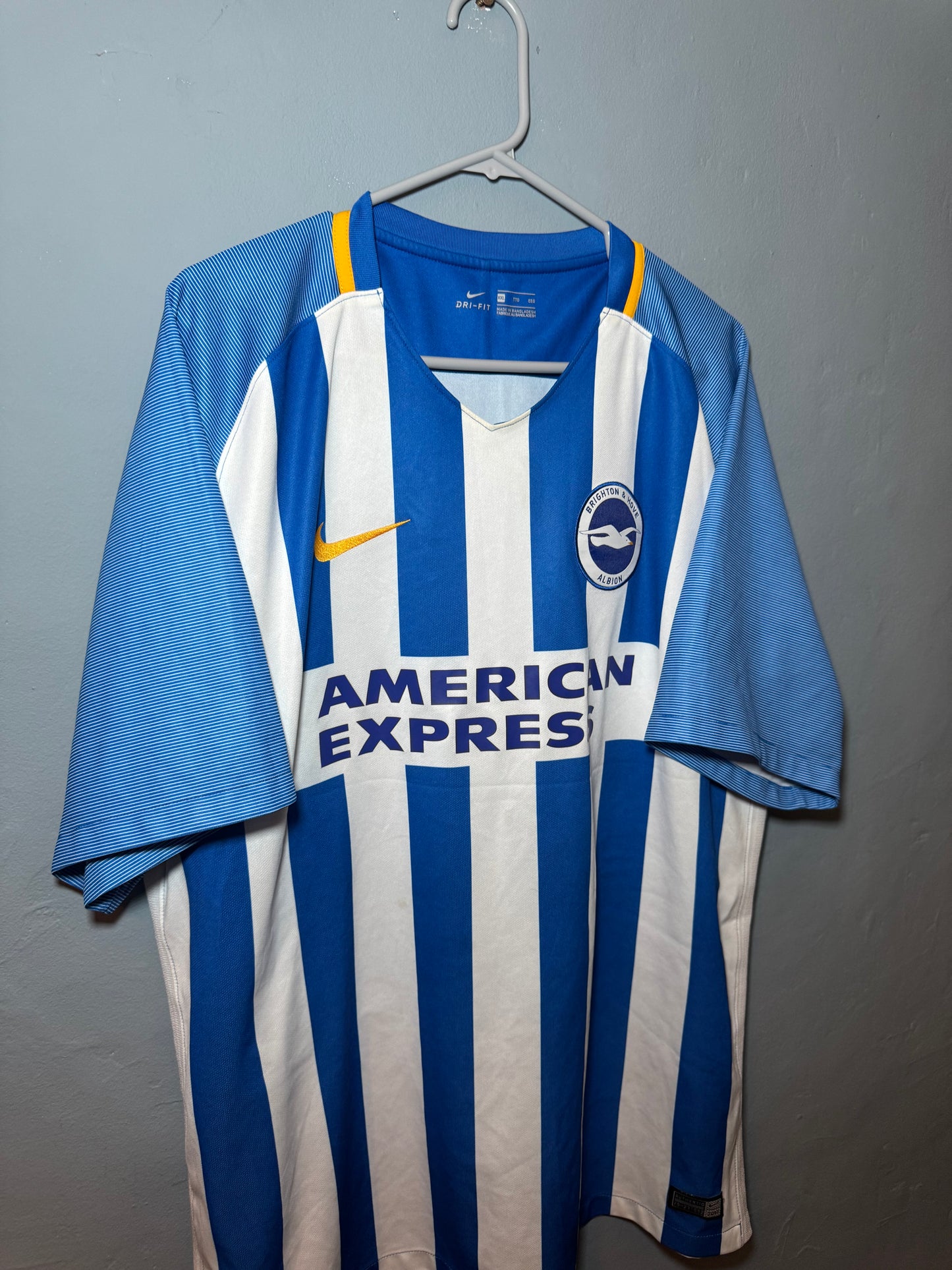 Brighton & Hove Albion Football Shirt - 2017 / 2018 - Home - XXL