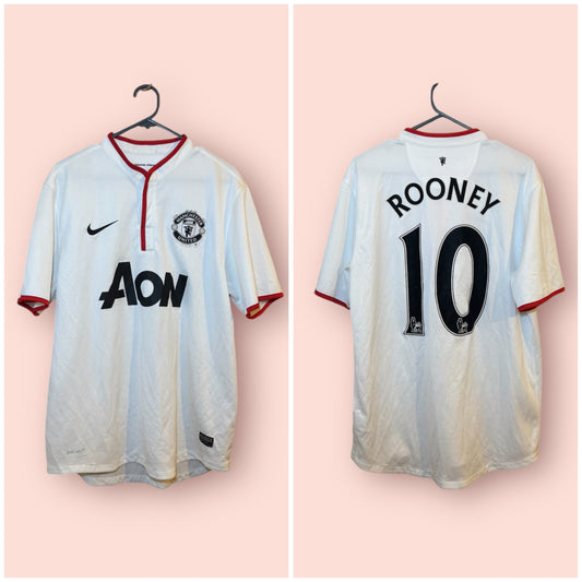 Manchester United Football Shirt - 2012 / 2013 - Away - Large - #10 Wayne Rooney