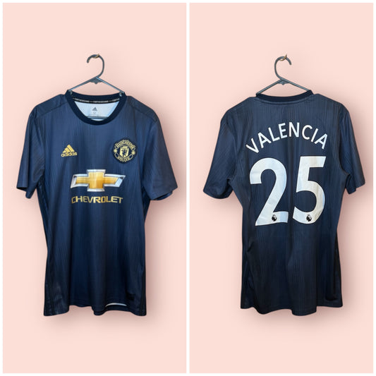 Manchester United Football Shirt - 2018 / 2019 - Third - Medium - #25 Valencia