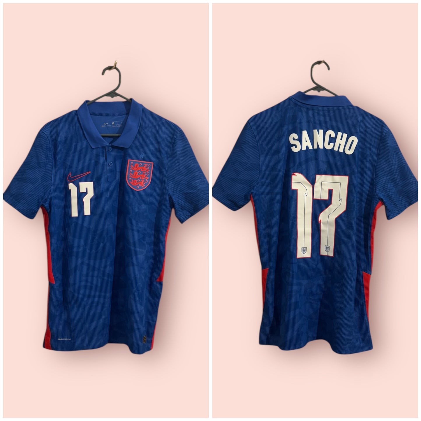 England Football Shirt - 2020 - Away - Medium - #17 Sancho - Vaporknit