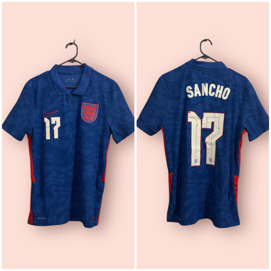 England Football Shirt - 2020 - Away - Medium - #17 Sancho - Vaporknit