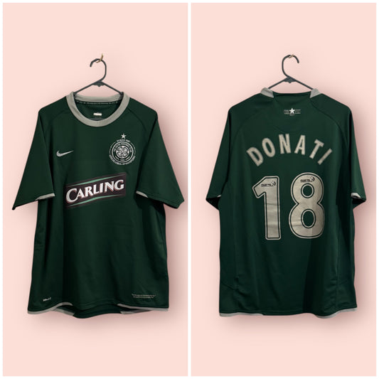 Celtic Football Shirt - 2007 / 2008 - Away - Large - #18 Massimo Donati