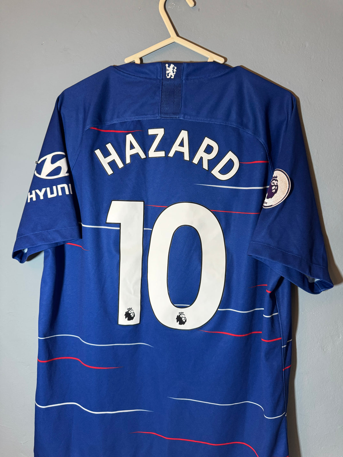 Chelsea Football Shirt - 2018 / 2019 - Home - Large - #10 Eden Hazard