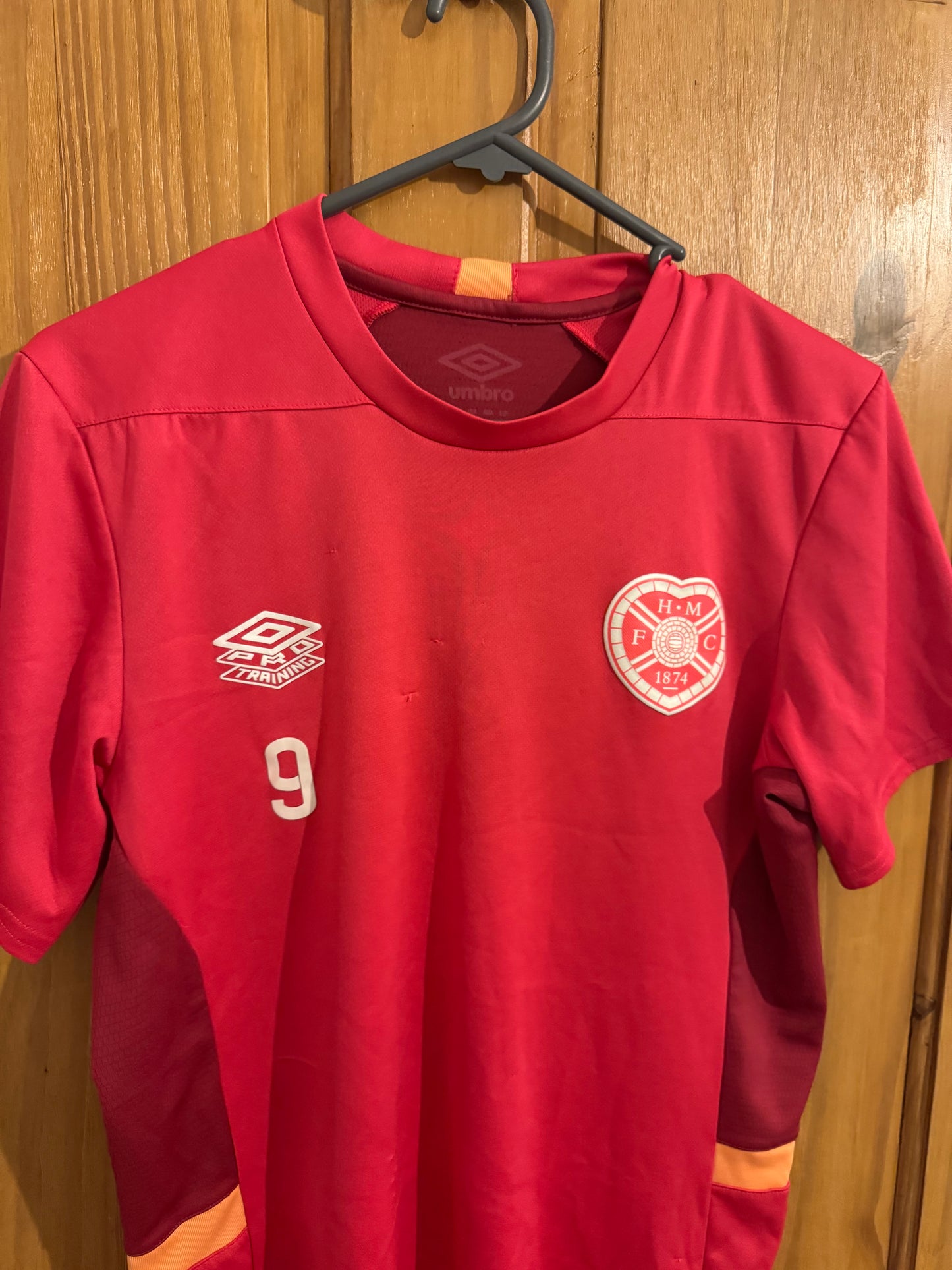 Heart Of Midlothian - 2021 - 2022 / 2023 - Training Top - Player Issue - #9 - Small