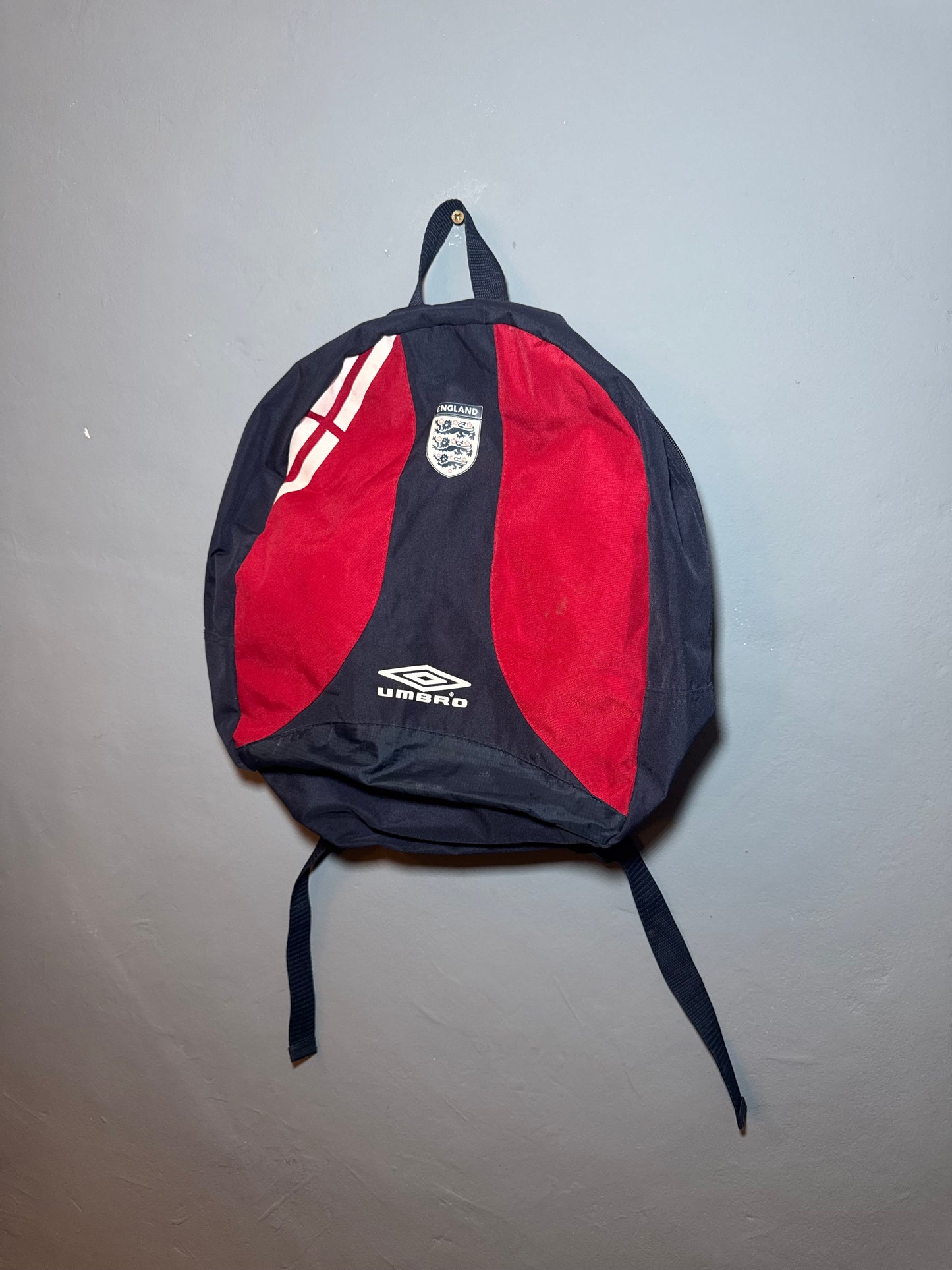 Vintage England Football Umbro Backpack Navy Blue 2001 / 2002