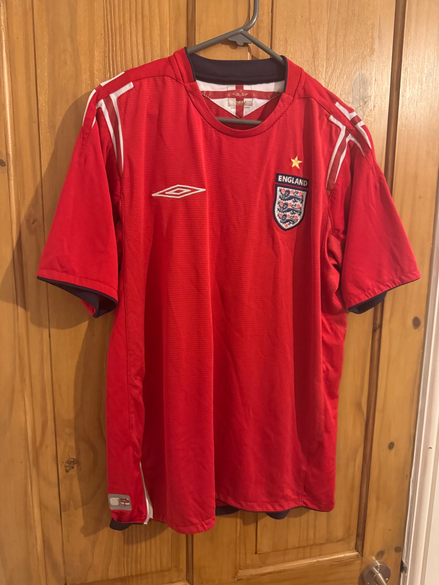 England Football Shirt - 2004 - Away - Medium