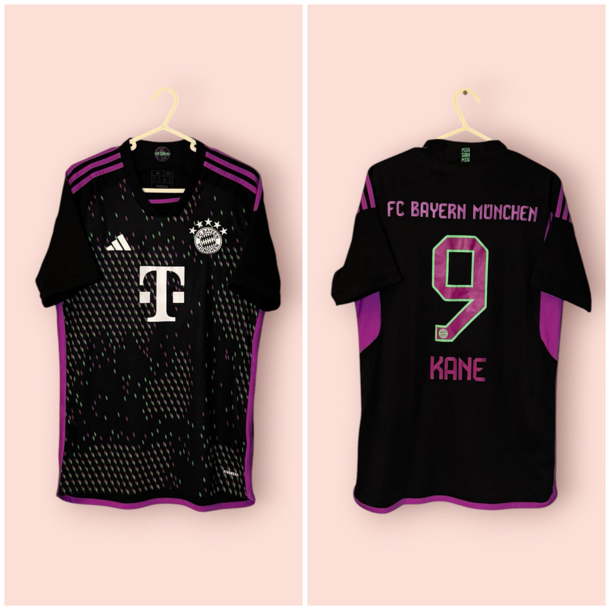 Bayern Munich Football Shirt - 2023 / 2024 - Away - Medium - #9 Harry Kane
