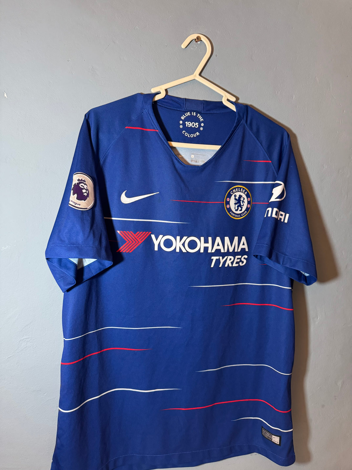 Chelsea Football Shirt - 2018 / 2019 - Home - Large - #10 Eden Hazard