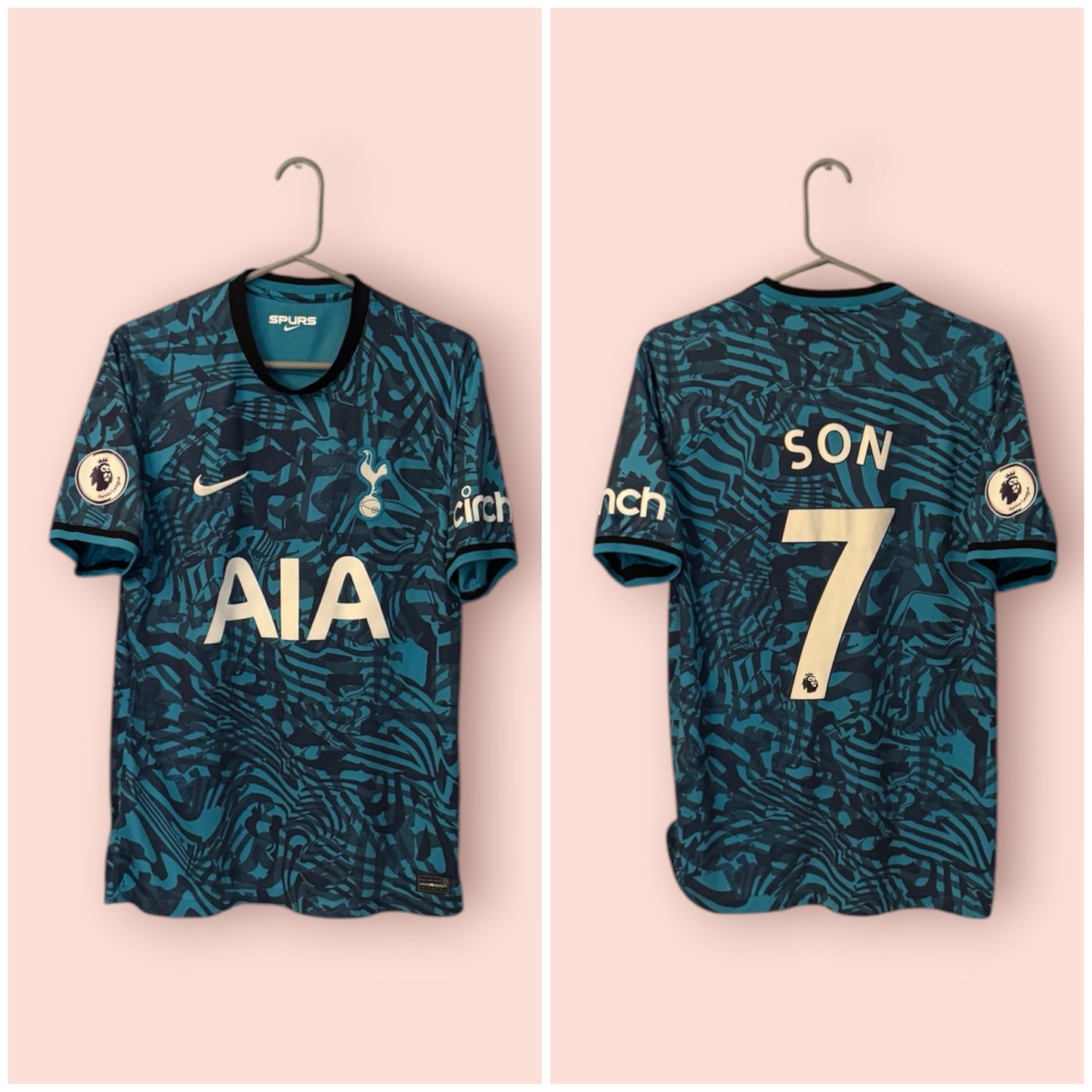 Tottenham Hotspur Football Shirt - 2022 / 2023 - Third - Medium - #7 Son