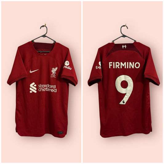 Liverpool Football Shirt - 2022 / 2023 - Home - Small - #9 Roberto Firmino