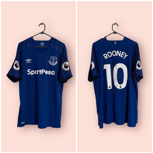 Everton Football Shirt - 2017 / 2018 - Home - XL - #10 Wayne Rooney