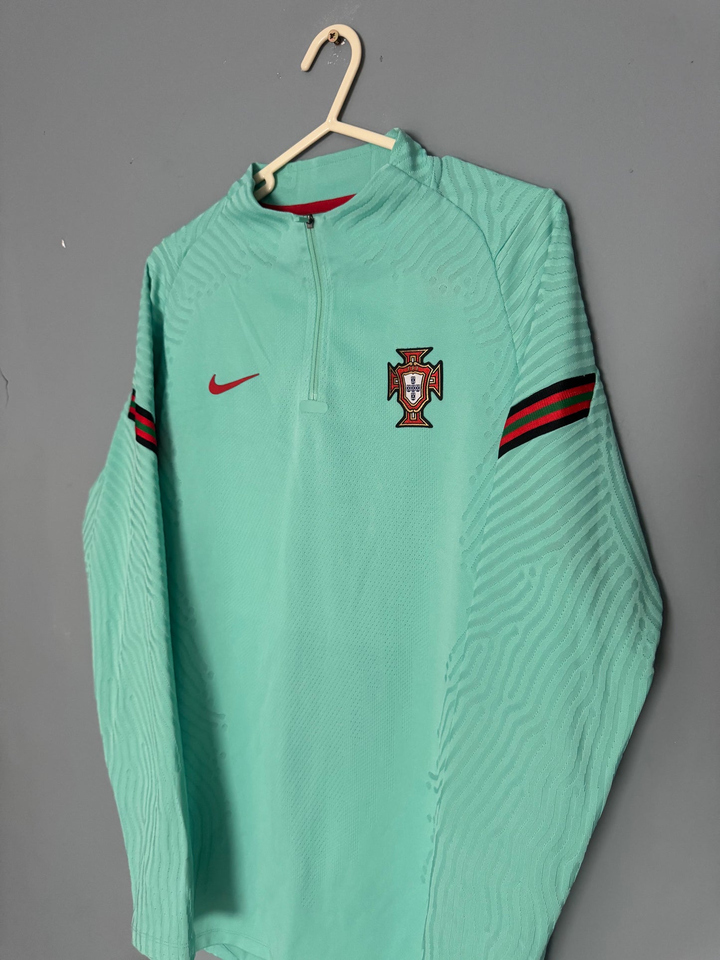 Portugal Football Shirt - 2020 / 2021 - Quarter 1/4 Zip - Nike VaporKnit Drill Top - Large