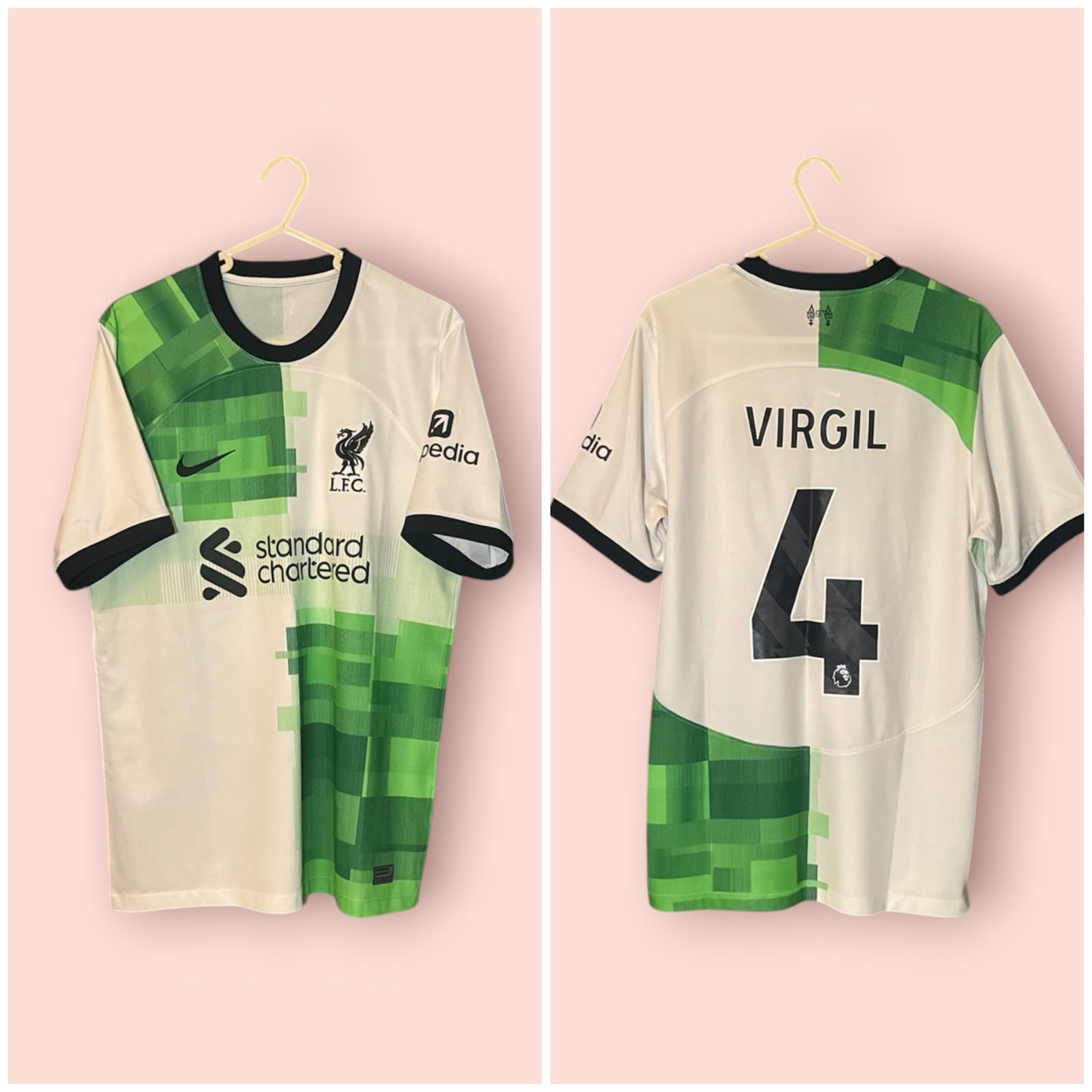 Liverpool Football Shirt - 2023 / 2024 - Away - Medium - #4 Virgil Van Dijk