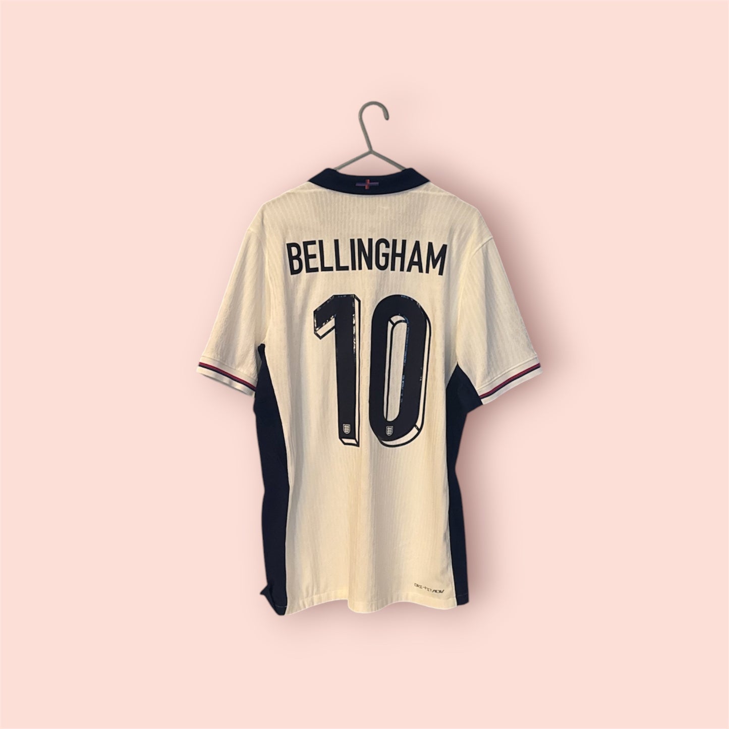 England Football Shirt - 2024 - Home - Dri-fit ADV - Medium - #10 Jude Bellingham