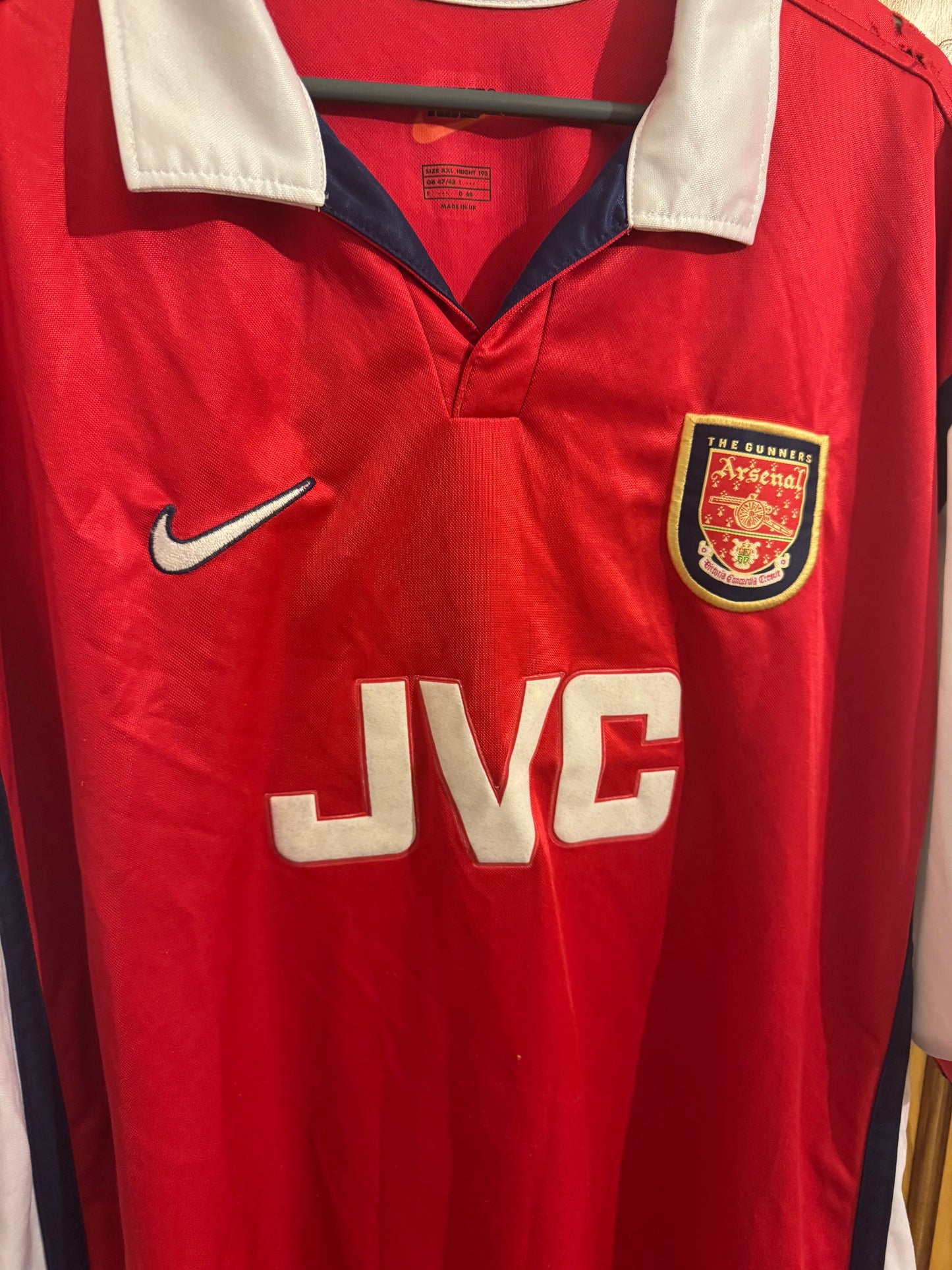 Arsenal Football Shirt - 1998 / 1999 - Home - XXL