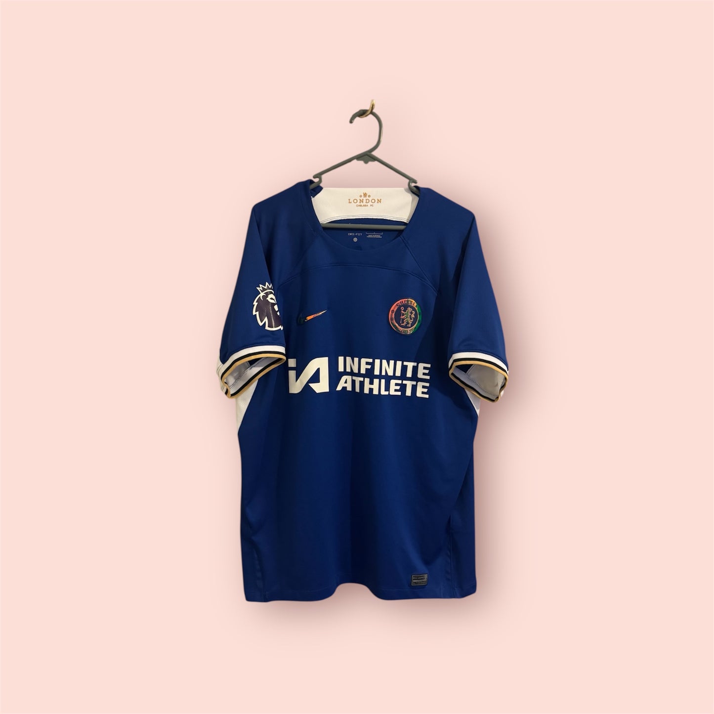 Chelsea Football Shirt - 2023 / 2024 - Home - Large - #18 Nkunku