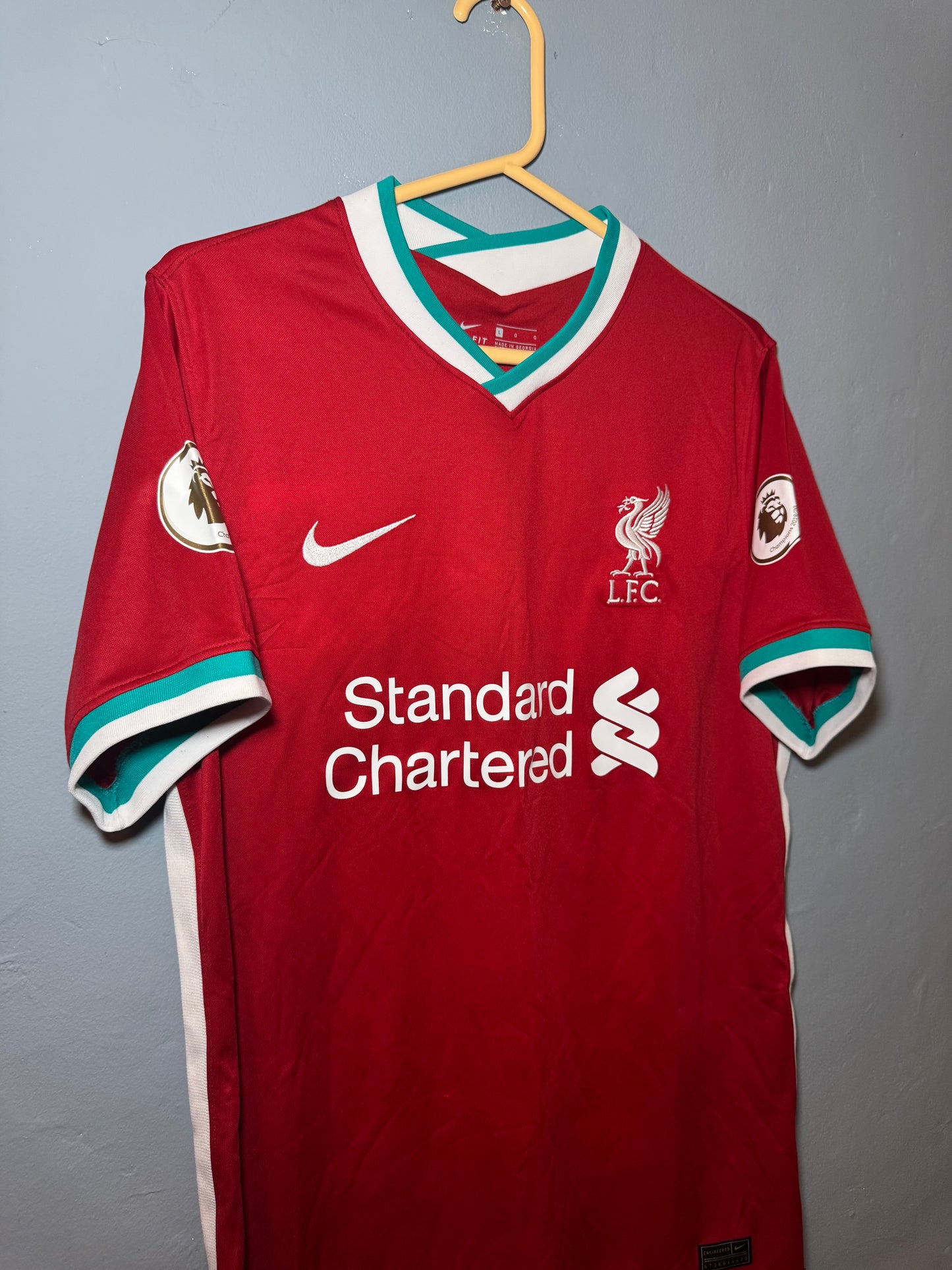 Liverpool Football Shirt - 2020 / 2021 - Home - Large - #11 Salah